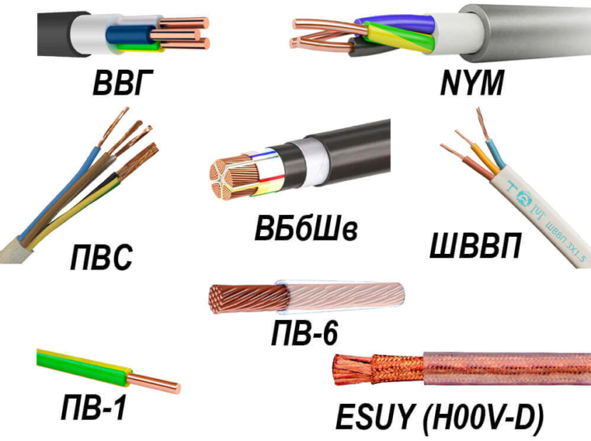 Расшифровка маркировки кабеля, провода